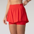 Opção de cor 1 de Short Feminino Oxer Duplo Vivos com Bermuda Interna e Bolsos