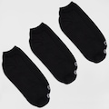 Opção de cor PRETO de Kit 3 Pares de Meias Atoalhadas Cano Baixo Tamanho 39-44 Casual Oxer Adulto