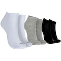 Kit 3 Pares de Meias Atoalhadas Cano Baixo Tamanho 39-44 Casual Oxer Adulto BRANCO/CINZA