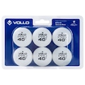 Kit de Bola de Tênis de Mesa Vollo 6 Unidades 1 Estrela BRANCO