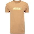 Camiseta Masculina Hurley Manga Curta Silk Paradise MOSTARDA
