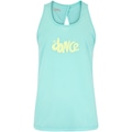 Camiseta Regata Feminina Fit Dance Transpassada TURQUESA