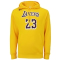 Blusão do Los Angeles Lakers Nike Masculino com Capuz Club Pullover NN AMARELO