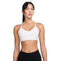 Top Fitness com Bojo Nike Baixa Sustentação Dri-Fit Indy SPT BRA BRANCO