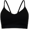 Top Fitness com Bojo Nike Baixa Sustentação Dri-Fit Indy SPT BRA PRETO