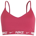 Top Fitness com Bojo Nike Baixa Sustentação Dri-Fit Indy SPT BRA ROSA ESCURO