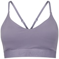 Top Fitness com Bojo Nike Baixa Sustentação Dri-Fit Indy SPT BRA LILAS
