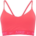 Top Fitness com Bojo Nike Baixa Sustentação Dri-Fit Indy SPT BRA ROSA CLARO