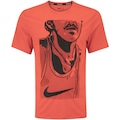 Camiseta Masculina Nike Manga Curta Run Energy Ris LARANJA