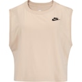 Blusa Cropped Feminina Nike Club SL Tee BEGE