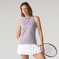 Camisa Polo Regata ASICS Botões Antiodor- Feminina ROXO CLARO