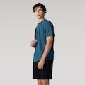 Opção de cor PETROLEO de Camiseta Masculina Oxer Manga Curta Recorte nas Costas