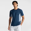 Opção de cor AZUL de Camiseta Masculina Oxer Manga Curta Recorte com Vivo