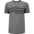 Opção de cor CINZA MESCLA de Camiseta Masculina Oxer Manga Curta Crepe Estampada