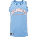 Opção de cor AZUL CLA/BRANCO de Camiseta Regata Masculina Adams Cities Dry