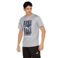 Camiseta Masculina Puma Manga Curta Graphic Emblem Tee CINZA