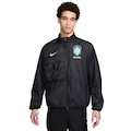 Jaqueta Corta-Vento Seleção do Brasil CBF Nike Masculina com Capuz Halo Anthem PRETO