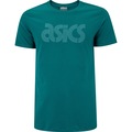Camiseta Masculina ASICS Manga Curta Box Logo PETROLEO