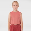 Blusa Cropped Regata Infantil ASICS CORAL