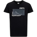 Camiseta Infantil ASICS Manga Curta Sneaker Casual PRETO