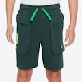 Calção Infantil da Seleção do Brasil CBF Nike Sportswear Club Cargo VERDE/VERDE ESC