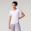 Camiseta Feminina ASICS Manga Curta Respirável LILAS