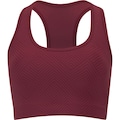 Top Fitness com Bojo Removível Vestem Alta Sustentação Sedução Adulto VERMELHO/VINHO