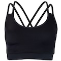 Top Fitness com Bojo Removível Vestem Média Sustentação Selene Adulto PRETO