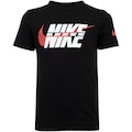 Camiseta Infantil Nike Manga Curta Split Block PRETO