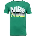 Camiseta Infantil Nike Manga Curta Retrô Fader SS VERDE CLARO