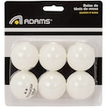 Kit de Bola de Tênis de Mesa Adams 6 Unidades BRANCO