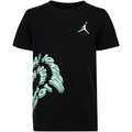 Camiseta Jordan Infantil Nike Manga Curta Warpded Galexy PRETO