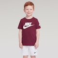 Camiseta Nike Futura Evergreen Infantil VERMELHO/BRANCO