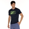 Camiseta Masculina Oxer Regulação Térmica Estampada AZUL ESCURO