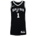 Camiseta Regata do San Antonio Spurs Nike Masculina Icon Edition 24/25 Dri-fit Swingman Jersey PRETO