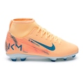 Chuteira de Campo Infantil Nike Mercurial Superfly 10 Club Kylian Mbappé LARANJA/AZUL