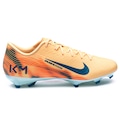 Chuteira de Campo Adulto Nike Zoom Mercurial Vapor 16 Academy Kylian Mbappé LARANJA/AZUL