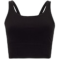 Top Fitness Sem Bojo Nike Baixa Sustentação Wide Rib Bra Adulto PRETO