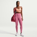 Calça Legging Feminina Nike Dri-fit One HR Tight Useam ROSA/BRANCO