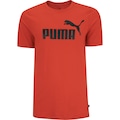 Camiseta Masculina Puma Manga Curta ESS Tee Logo VERMELHO