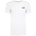 Camiseta Básica Masculina Puma Logo Pequena BRANCO