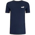 Camiseta Básica Masculina Puma Logo Pequena AZUL ESCURO