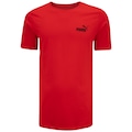Camiseta Básica Masculina Puma Logo Pequena VERMELHO