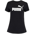 Camiseta Feminina Puma Manga Curta ESS Tee Logo PRETO