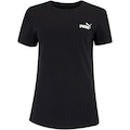 Camiseta Feminina Puma Manga Curta Essentials Small Logo Tee PRETO