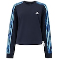 Blusa de Moletom Feminina adidas All Over Print AZUL
