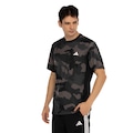 Camiseta Masculina adidas Manga Curta Treino Camuflada PRETO