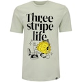 Camiseta Masculina adidas Manga Curta Graphic VERDE CLARO