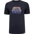 Camiseta Masculina adidas Manga Curta Graphic AZUL ESCURO