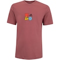 Camiseta Masculina adidas Manga Curta Graphic ROSA ESCURO